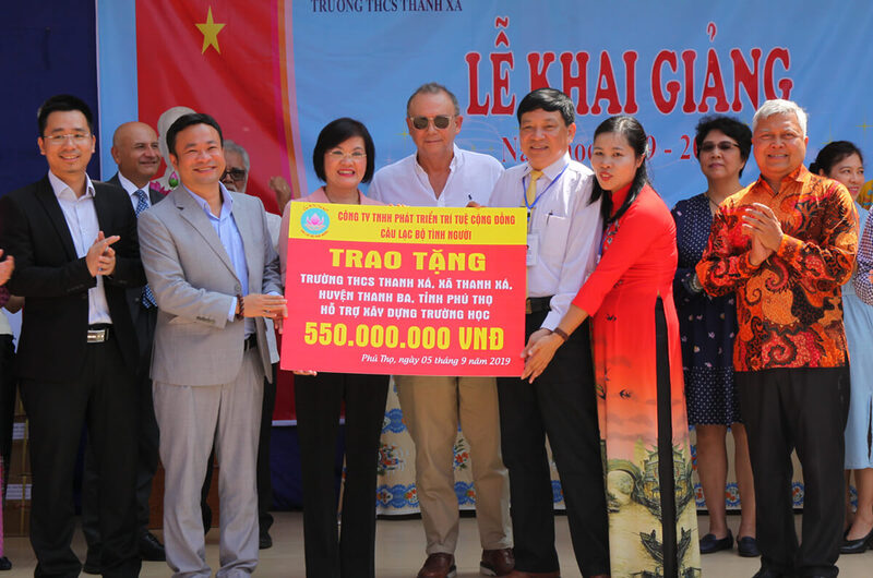 Hỗ trợ 550 triệu đồng xây dựng trường THCS Thanh Xá, Thanh Ba, Phú Thọ