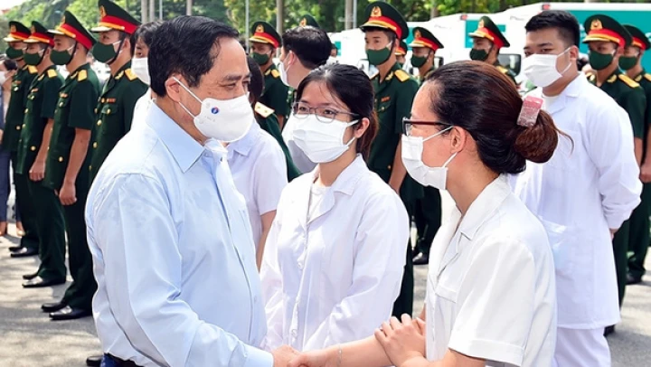Thủ tướng Phạm Minh Chính gửi thư động viên các lực lượng tuyến đầu phòng, chống dịch COVID-19